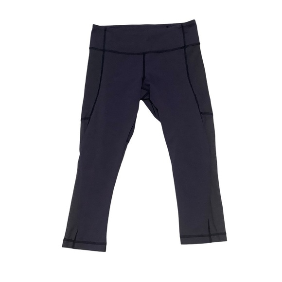 Lululemon Breathe Easy Crop Sz 6 Cadet Blue - Picture 3 of 12